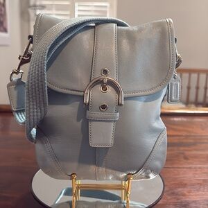 COACH Vintage Leather Swingpack in Blue